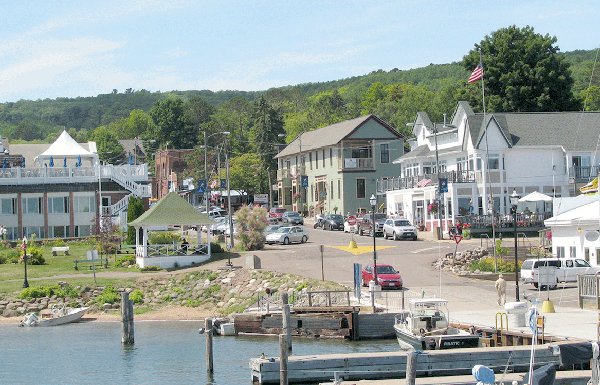 A view of Bayfield from the ferry to Madeline Island. The Bayfield Inn is on the left. (Photo: Mordecai Specktor)