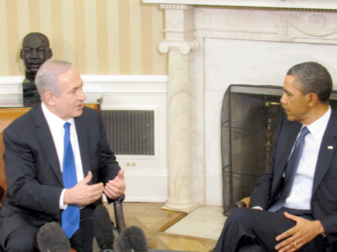 Israeli Prime Minister Benjamin Netanyahu and President Obama discussed Iran and other issues during their March 5 meeting in the White House Oval Office. (Photo: Ron Kampeas)