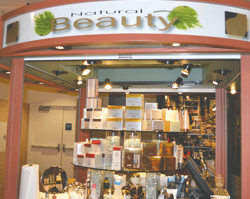 Natural Beauty kiosk