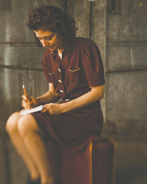 Susan Stein in her role as Etty Hillesum. Photo by Ricardo Barros.