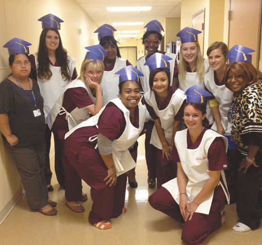 The first class of Sholom’s CNA training program graduated in August. Ten of the graduates were hired by Sholom. Photo courtesy of Sholom.