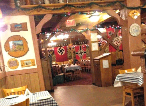 Party at Gasthof featured Nazi flag decor (Photo: City Pages)