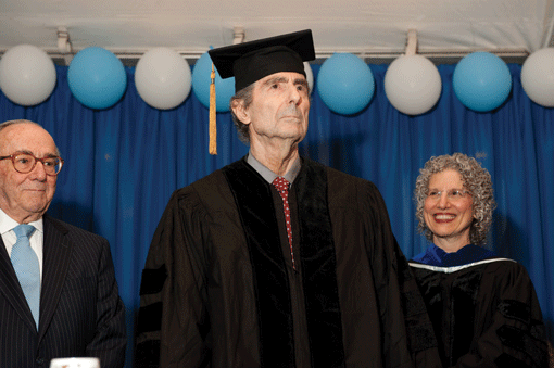 Philip Roth receives an honorary doctorate at the Jewish Theological Seminary’s commencement in New York on May 22. (Photo: Ellen Dubin Photography)