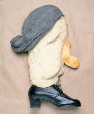 Piven's portrait of Golda Meir.