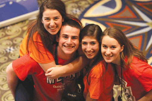 At United Synagogue Youth’s 2014 convention being held in Atlanta, the board voted to relax the youth organization’s ban on interfaith dating. (Photo: Courtesy of United Synagogue Youth)