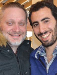 Rabbi Michael Adam Latz (left) and Noam Rumack. (Photo: Mordecai Specktor)