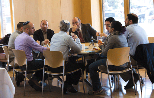 Ross meets with Jewish clergy from throughout the Twin Cities to discuss perspectives on Abraham and his legacy. (Photo: David Katzenstein)