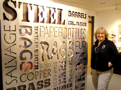 Myrna Orensten created a complementary art piece through Imaginality Designs, the graphics and signage company she owns.
