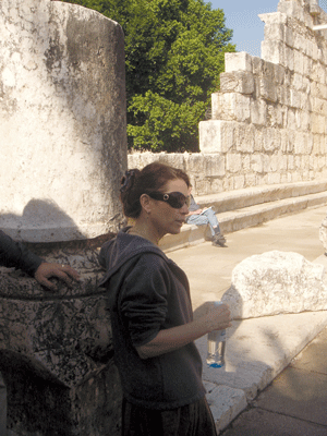 Rep. Michele Bachmann visits the ruins at Capernaum in Israel’s Galilee region on a November 2008 trip sponsored by the Jewish Community Relations Council of Minnesota and the Dakotas. (Photo: Courtesy of the JCRC)