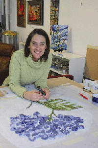 Connie Cohen began working in mosaics just eight years ago. (Photo: Courtesy of the St. Paul JCC)