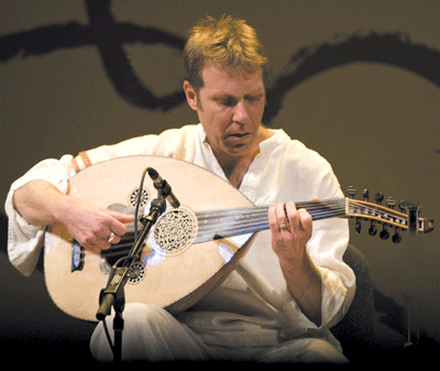 Yuval Ron, shown above playing the oud, and his ensemble will perform “A Concert for Unity” on Jan. 22.