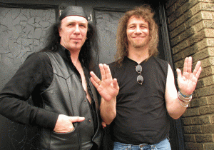 Robb Reiner (left) and Steve “Lips” Kudlow find themselves in the limelight again with the release of an acclaimed documentary film about their band Anvil. (Photo: Mordecai Specktor)