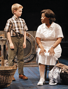 Noah Coon (as Noah Gellman) and Greta Oglesby (as Caroline Thibodeaux) star in the Guthrie Theater production of Caroline, or Change. (Photo: Michal Daniel)