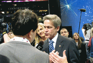 Norm Coleman at the 2008 Republican National Convention in St. Paul. (Photo: Mordecai Specktor)