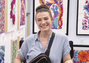 Natalie Fine Shapiro’s artworks bring the colors of spring