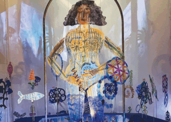 Artworks by Rachel Leah Cohn create a mood of tranquility